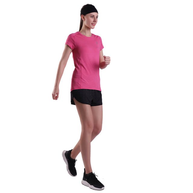 Magliette da allenamento estive da donna Magliette casual da corsa da yoga a maniche corte