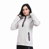 Felpa con cappuccio da corsa leggera da donna con zip sigillata