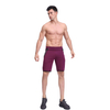 Pantaloncini sportivi da jogging da uomo con tasche elastiche in vita con zip