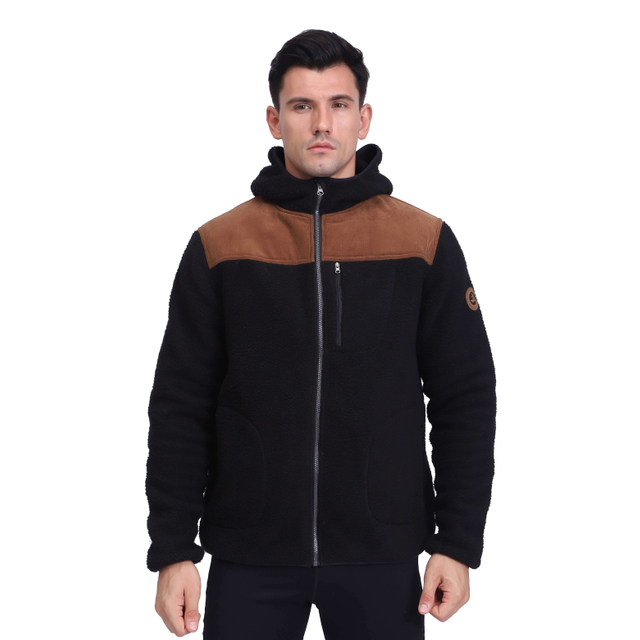 Felpa con cappuccio tattica militare invernale da uomo in pile polare pesante