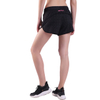 Pantaloncini da corsa da donna ad asciugatura rapida per sport da allenamento atletico con tasca con zip
