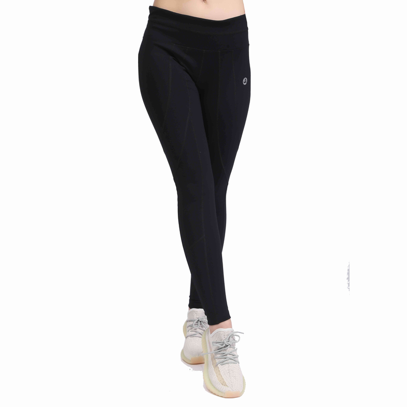 Leggings da yoga per allenamento per il controllo della pancia da donna con tassello inguinale